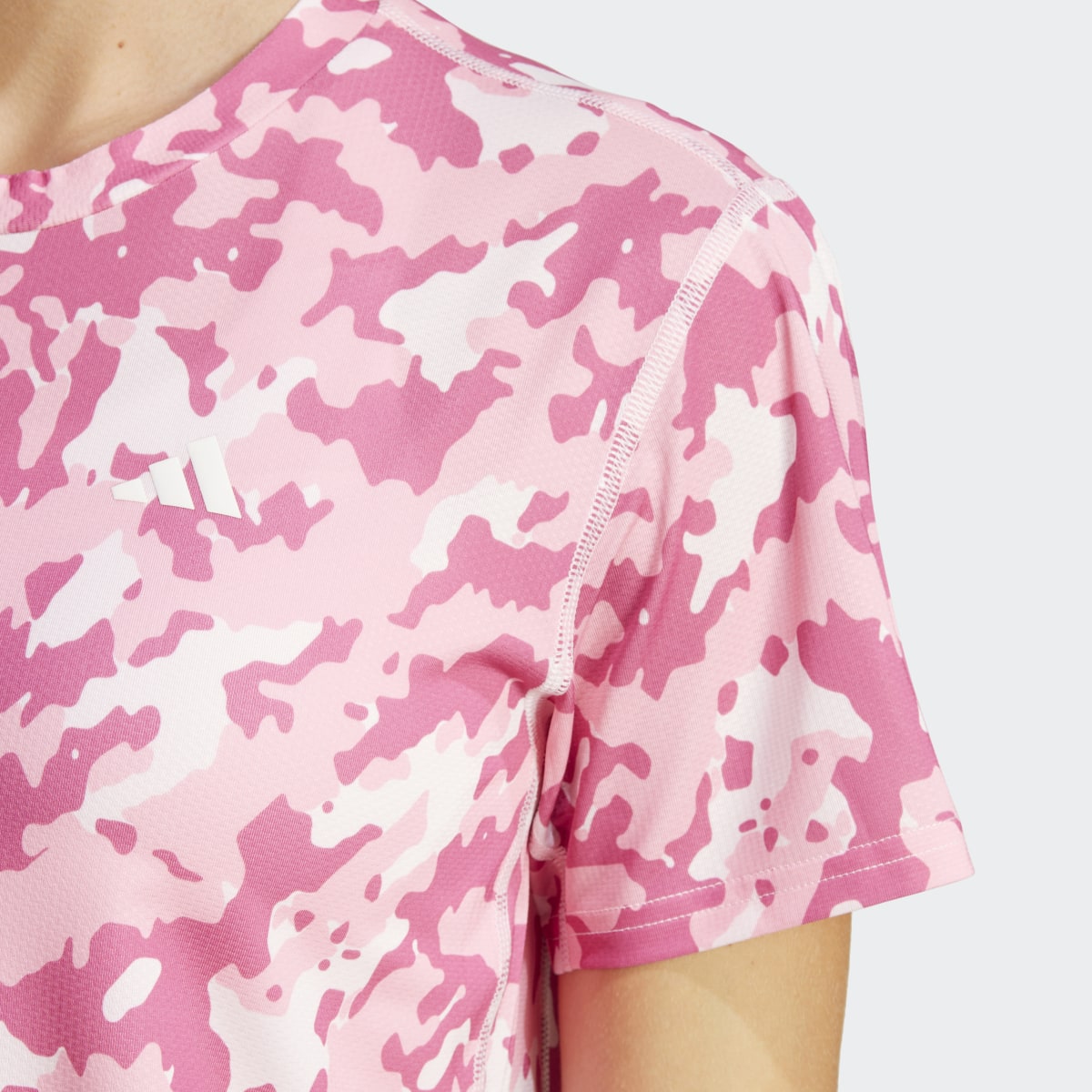 Adidas Own the Run Camo Running T-Shirt. 7