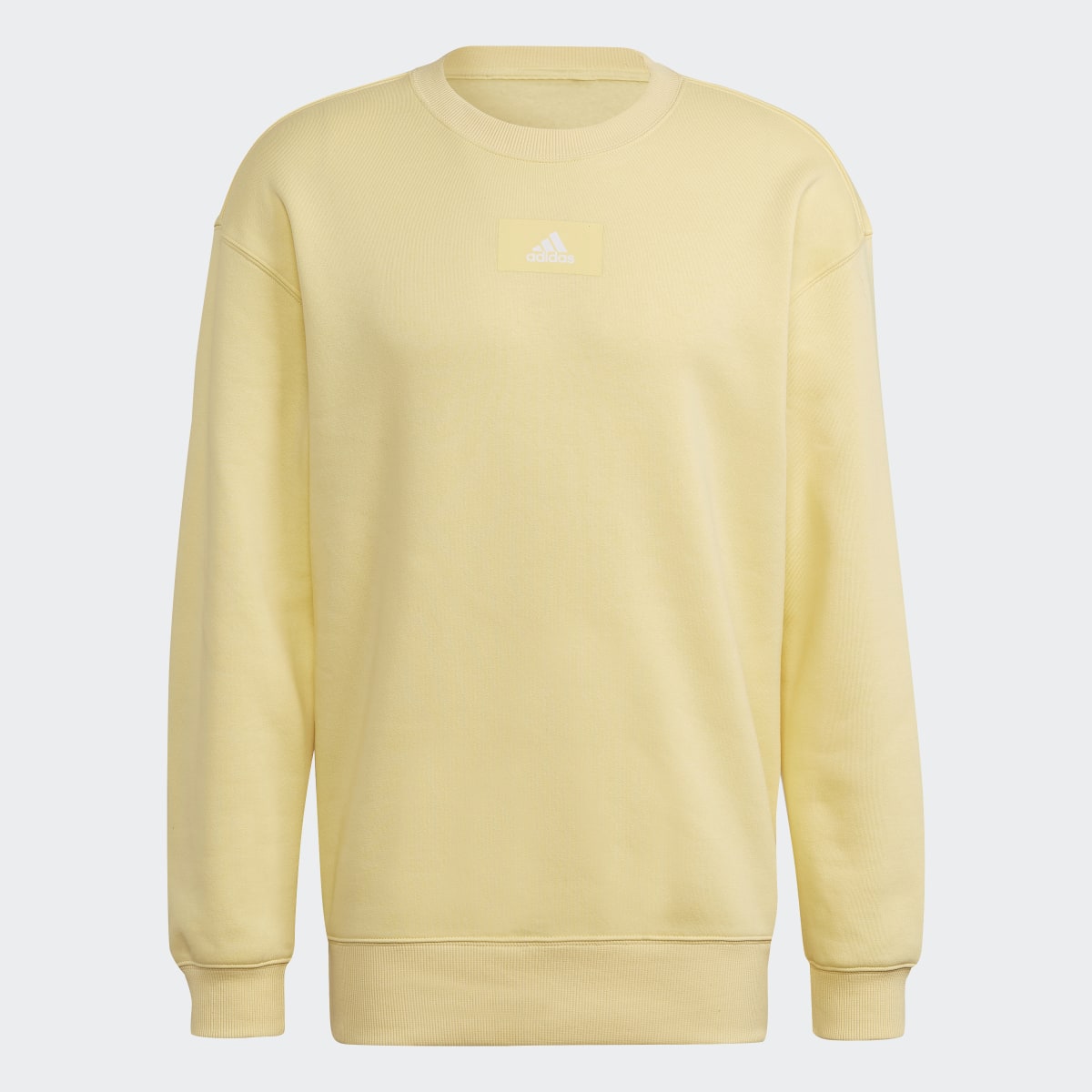 Adidas Essentials FeelVivid Cotton Fleece Drop Shoulder Sweatshirt. 5