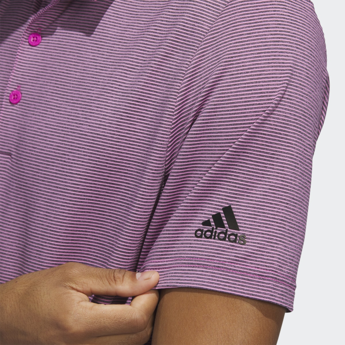 Adidas Ottoman Stripe Polo Shirt. 6