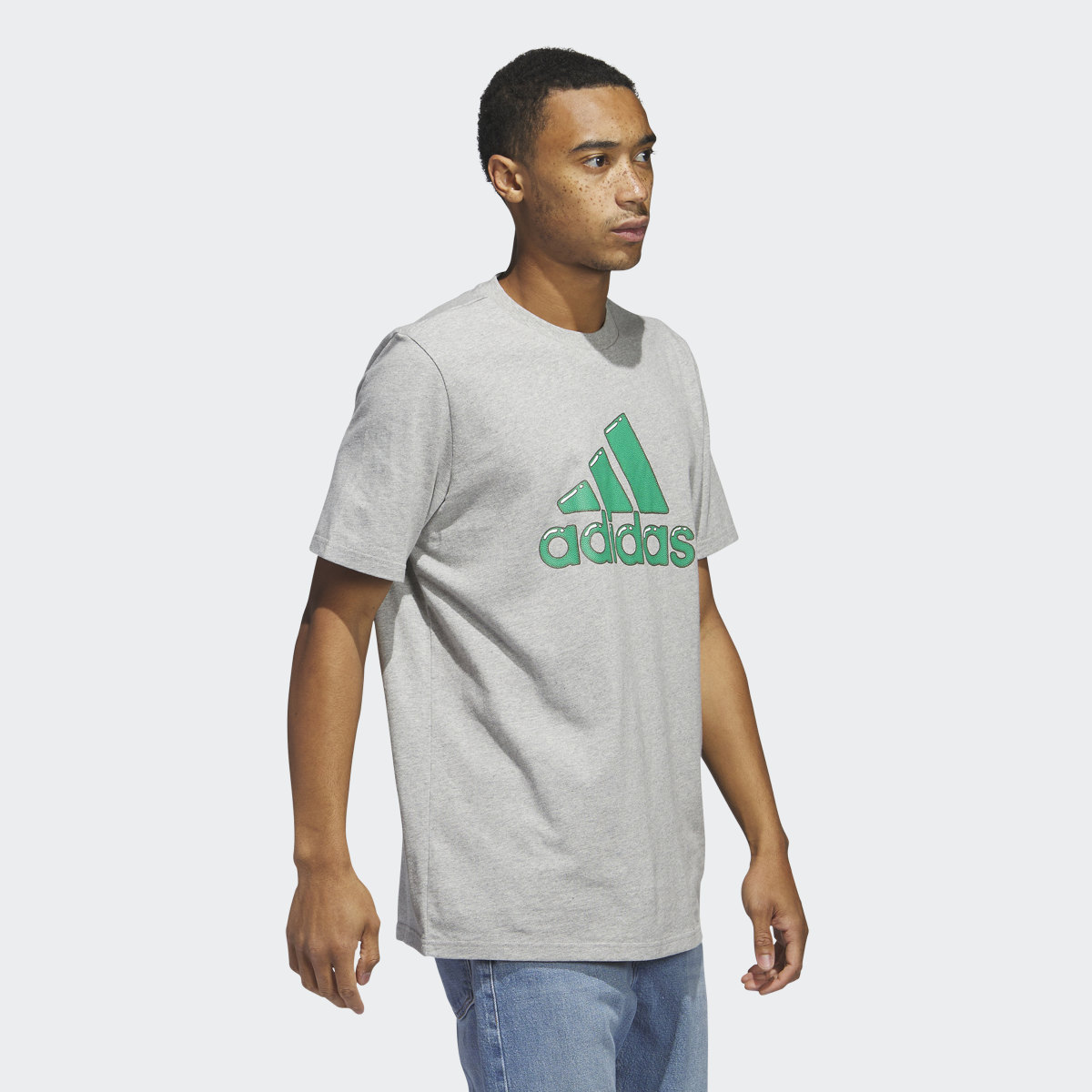 Adidas Logo Pen Fill - Sportswear Graphic Tee. 4