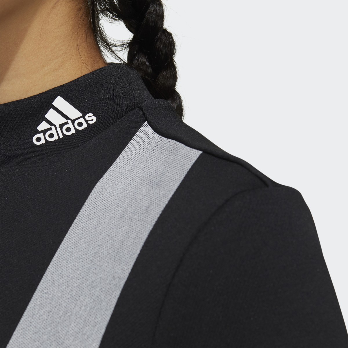 Adidas AEROREADY 3-Bar Mock Neck Shirt. 7