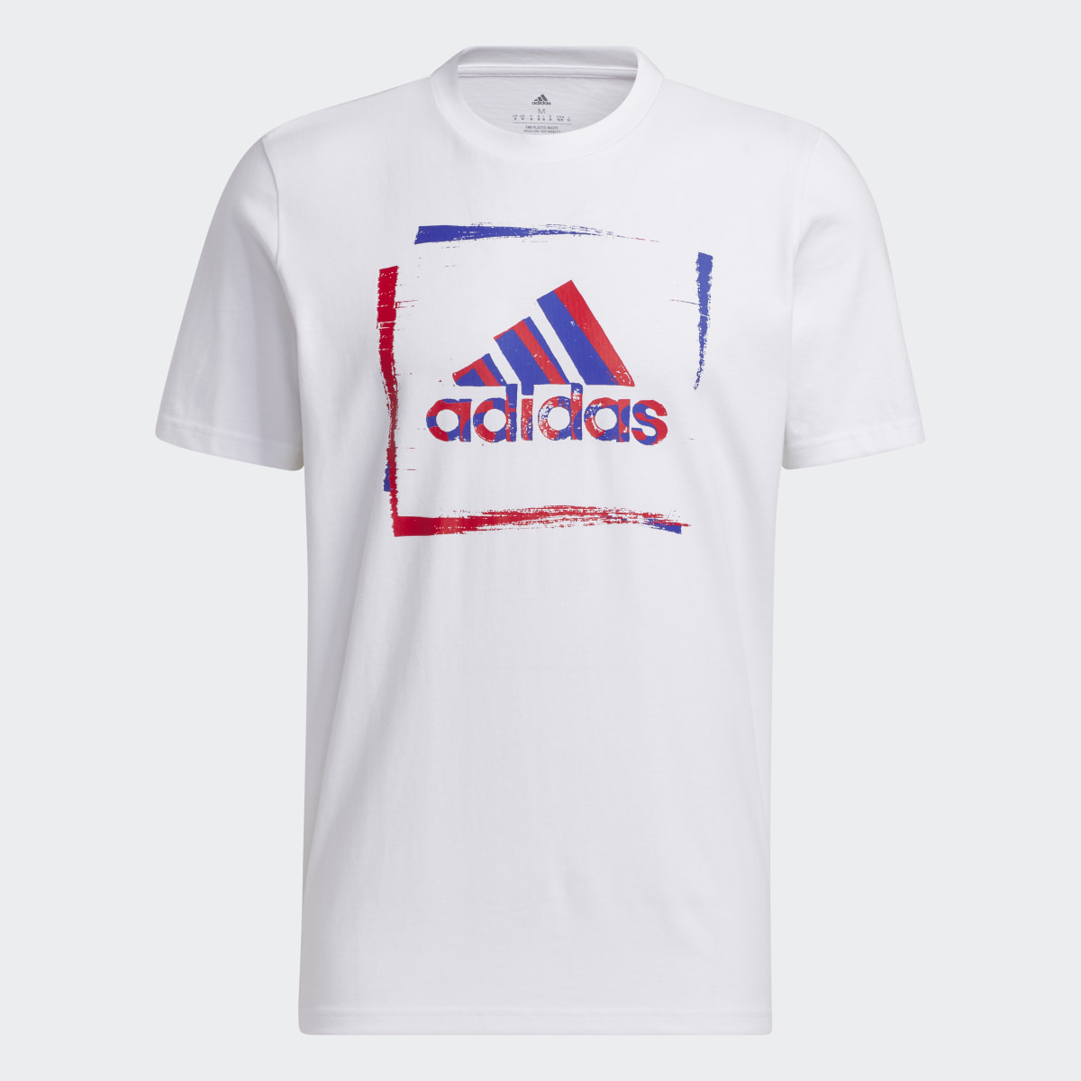 Adidas Two-Tone Stencil Short Sleeve Graphic Tee. 5