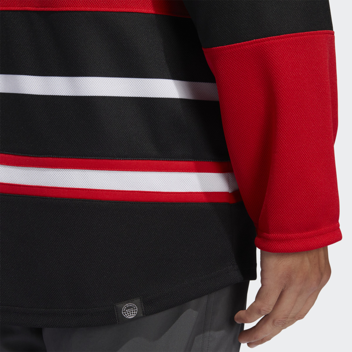 Adidas Blackhawks Authentic Reverse Retro Wordmark Jersey. 8