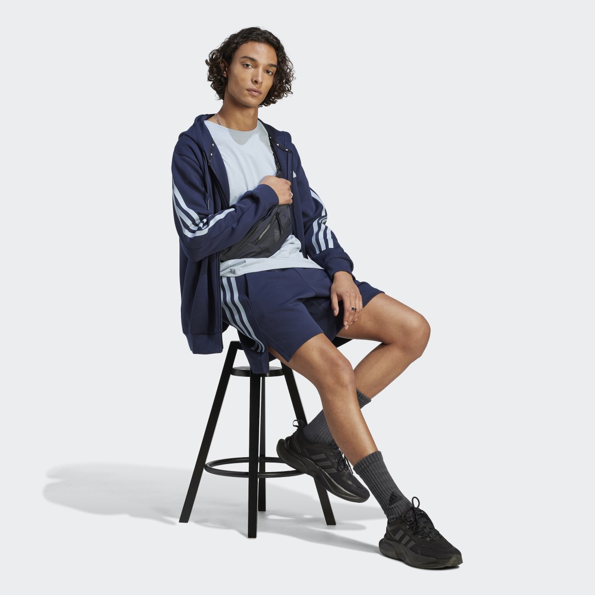 Adidas Future Icons 3-Stripes Full-Zip Hoodie. 4