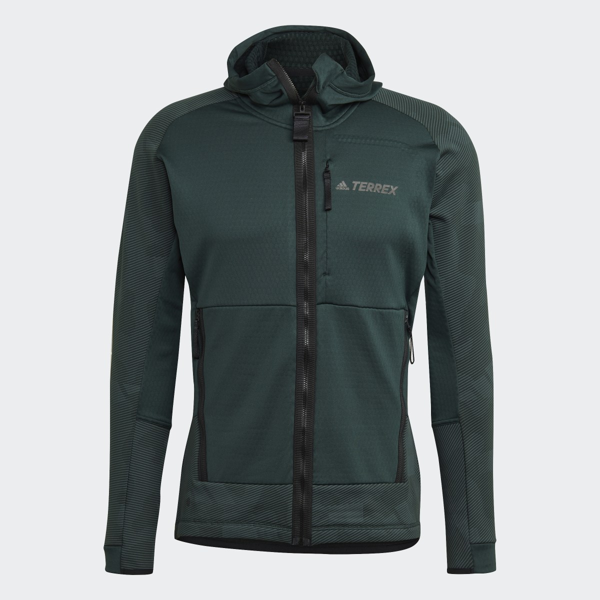 Adidas Chaqueta con capucha Terrex Tech Flooce Hiking Fleece. 5