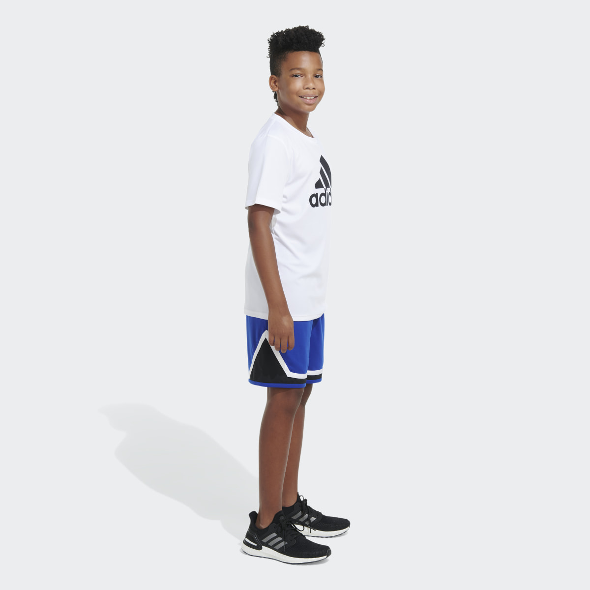 Adidas AEROREADY® Elastic Waistband Legends Pro Block Shorts. 6