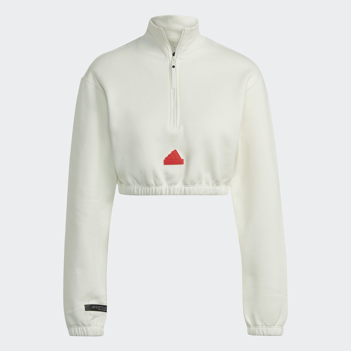 Adidas Cropped Half-Zip Sweatshirt. 6