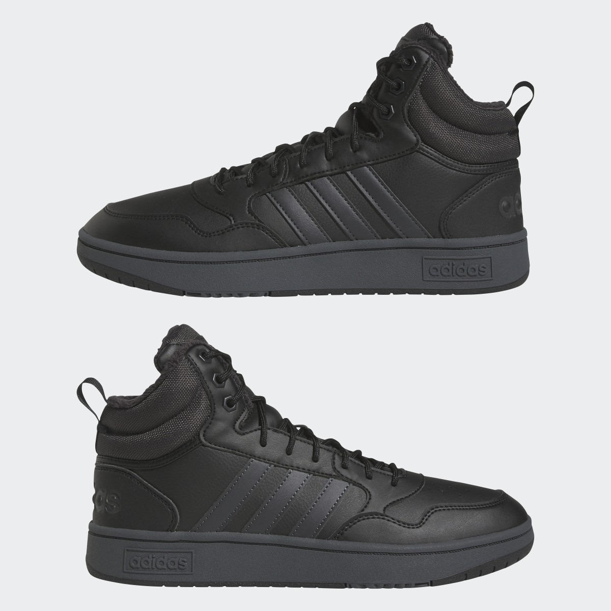 Adidas Hoops 3.0 Mid Lifestyle Basketball Classic Fur Lining Winterized Schuh. 8