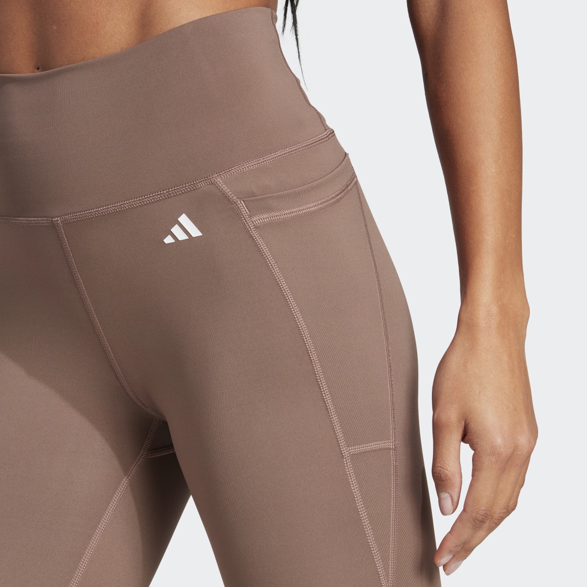 Adidas Optime Stash Pocket High-Waisted 7/8 Leggings. 5