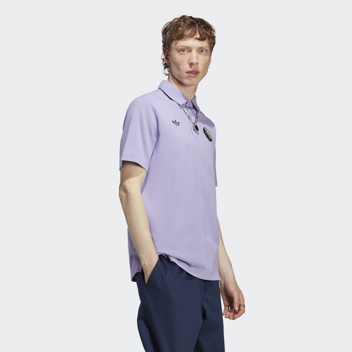 Adidas Blokepop Polo Shirt. 4