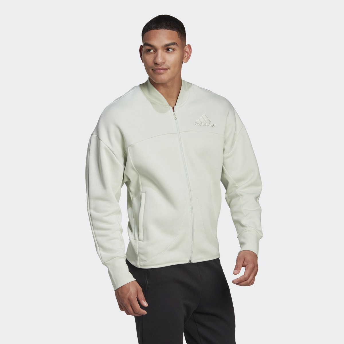 Adidas Studio Lounge Fleece Track Top. 4