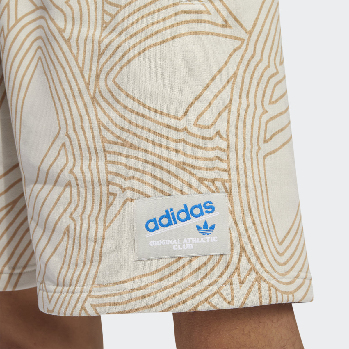 Adidas Original Athletic Club Allover Print Shorts. 5