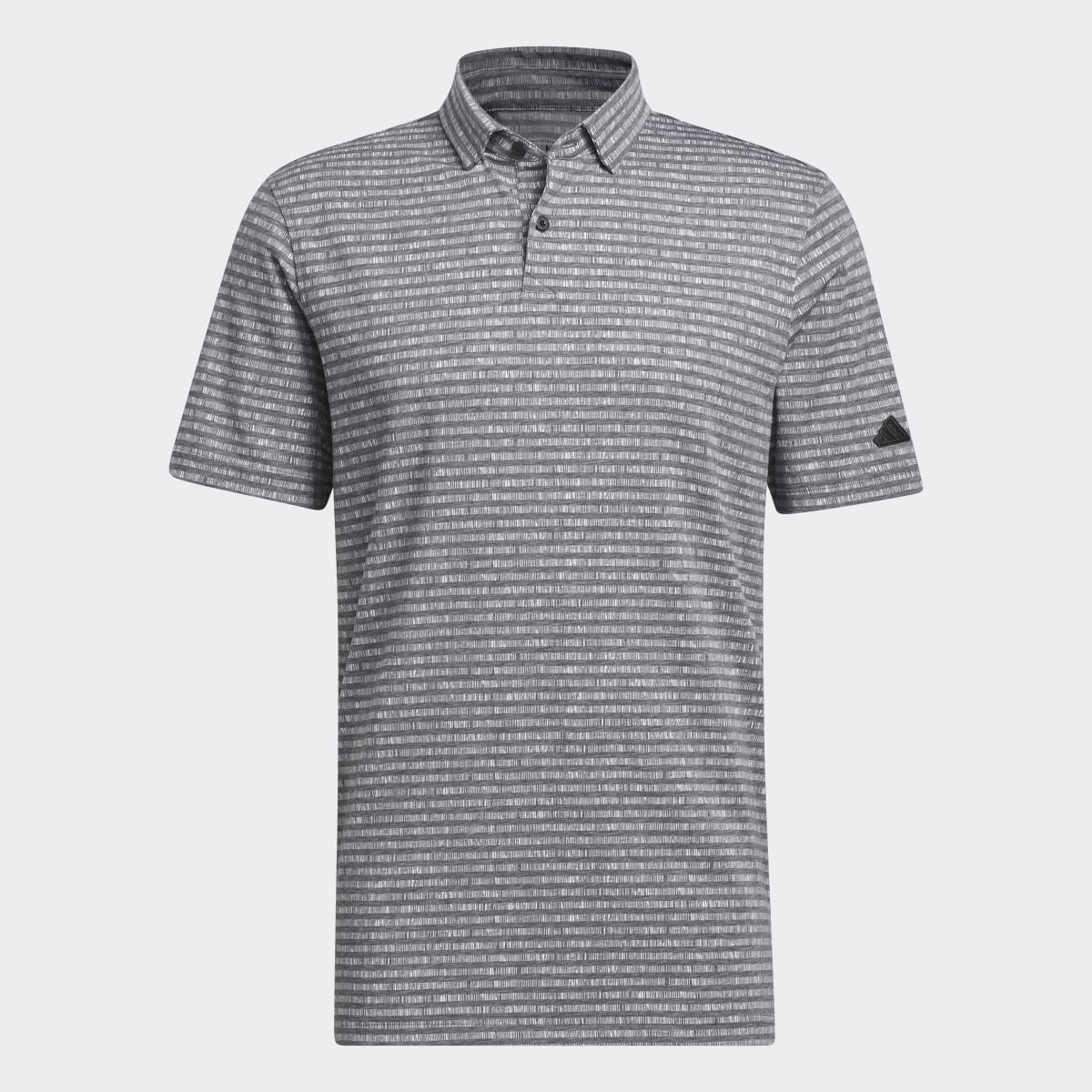 Adidas Go-To Striped Golf Polo Shirt. 5