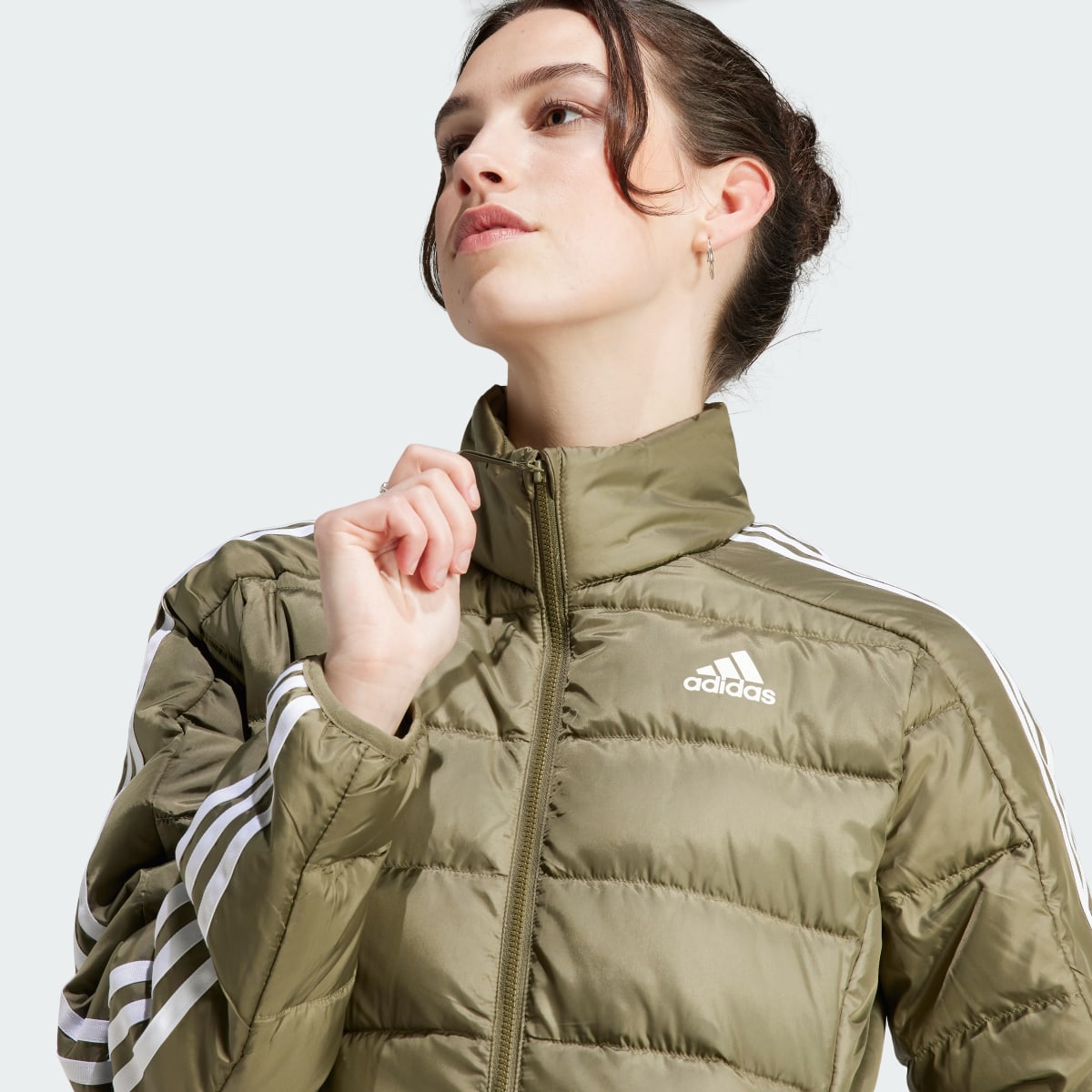 Adidas Essentials 3-Stripes Light Down Jacket. 6