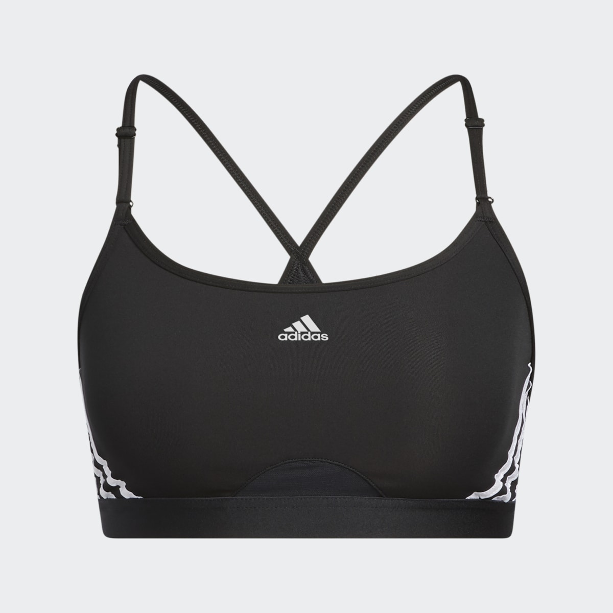 Adidas Aeroreact Training Light-Support 3-Stripes Bra. 5