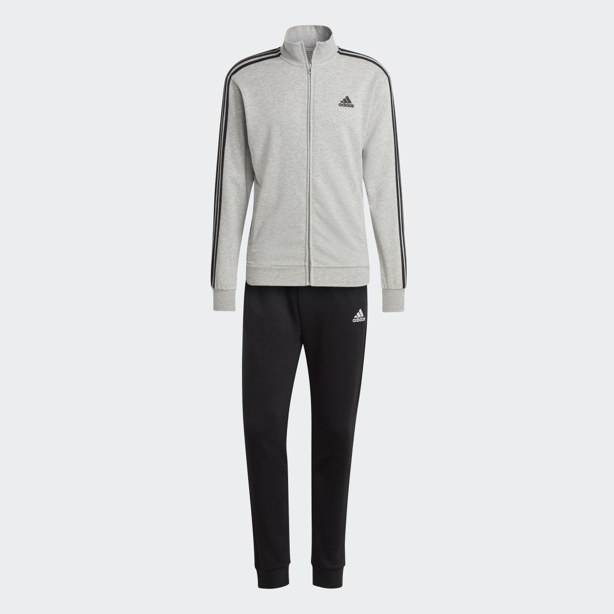 Adidas Basic 3-Streifen French Terry Trainingsanzug. 5