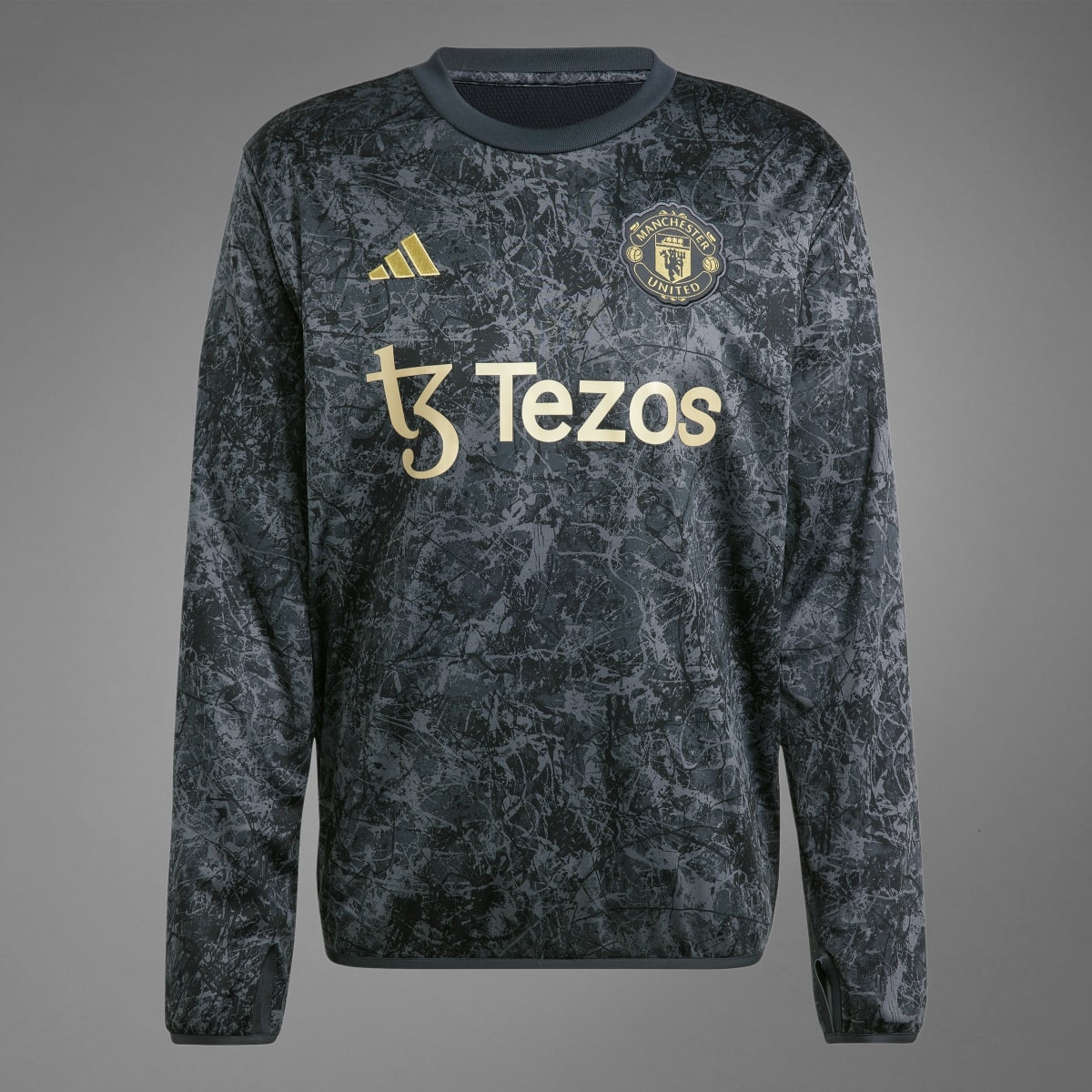 Adidas Camisola Quente de Aquecimento Stone Roses do Manchester United. 9