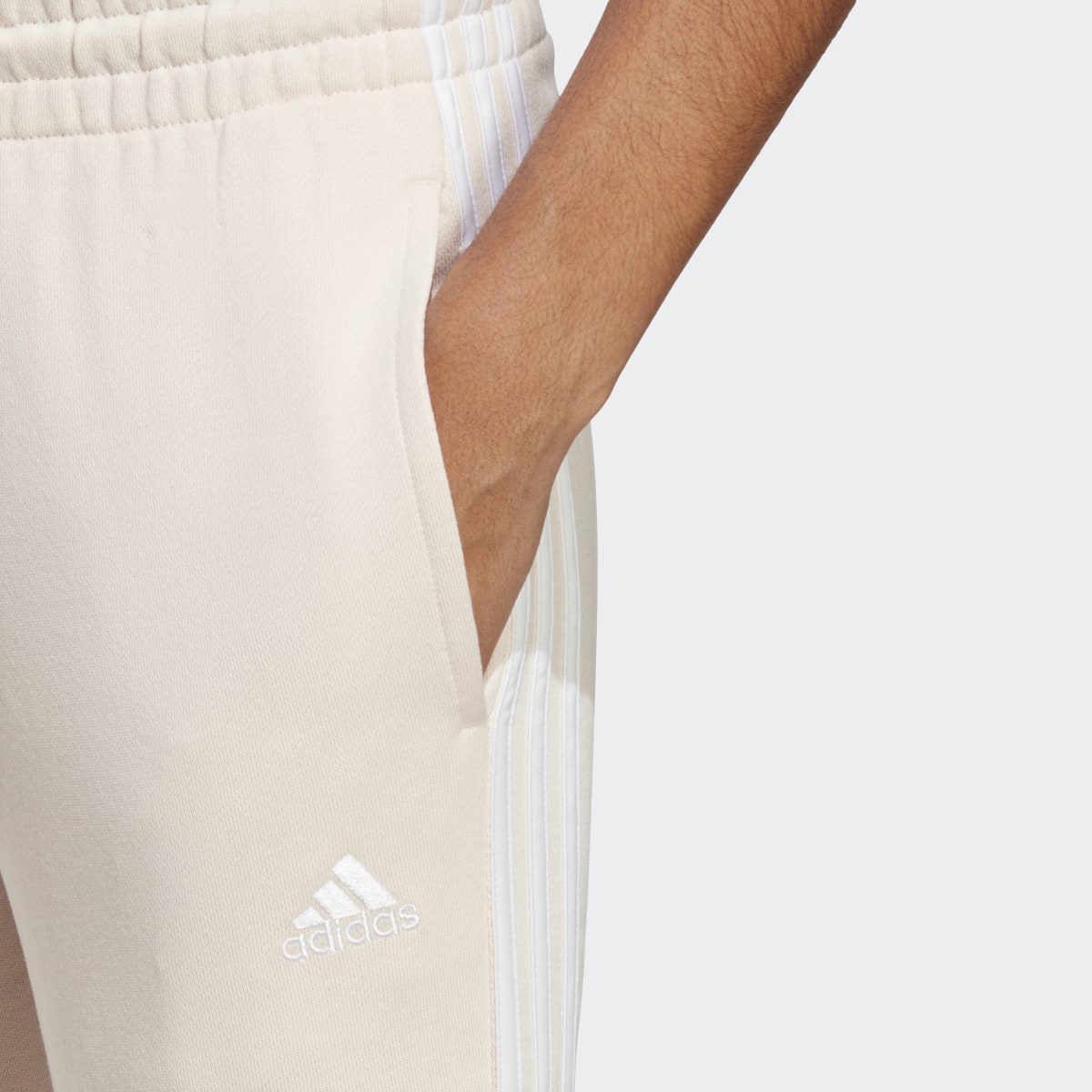 Adidas Essentials 3-Stripes French Terry Cuffed Pants. 5