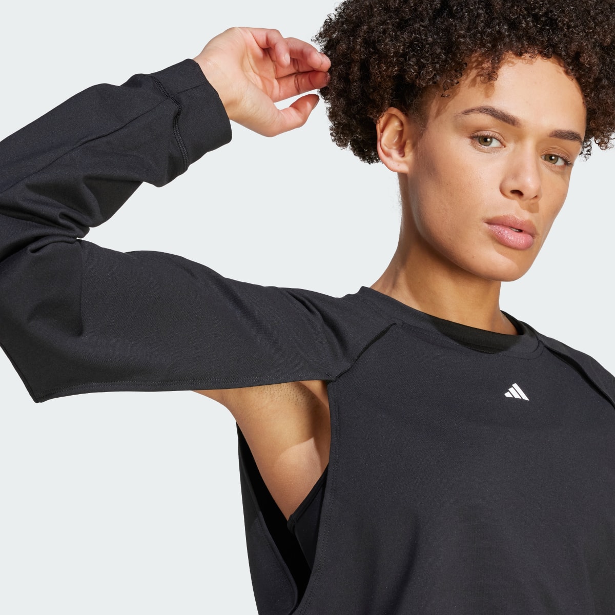 Adidas Bluza Power AEROREADY Crop Cover-Up. 8