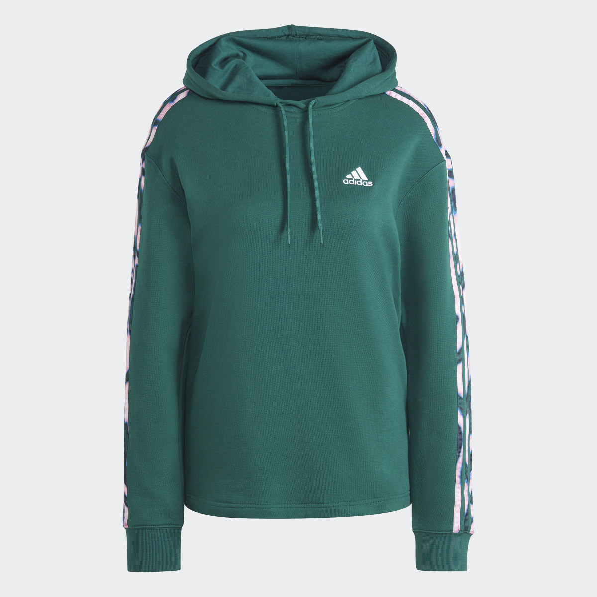 Adidas Vibrant Print 3-Stripes Hoodie. 5