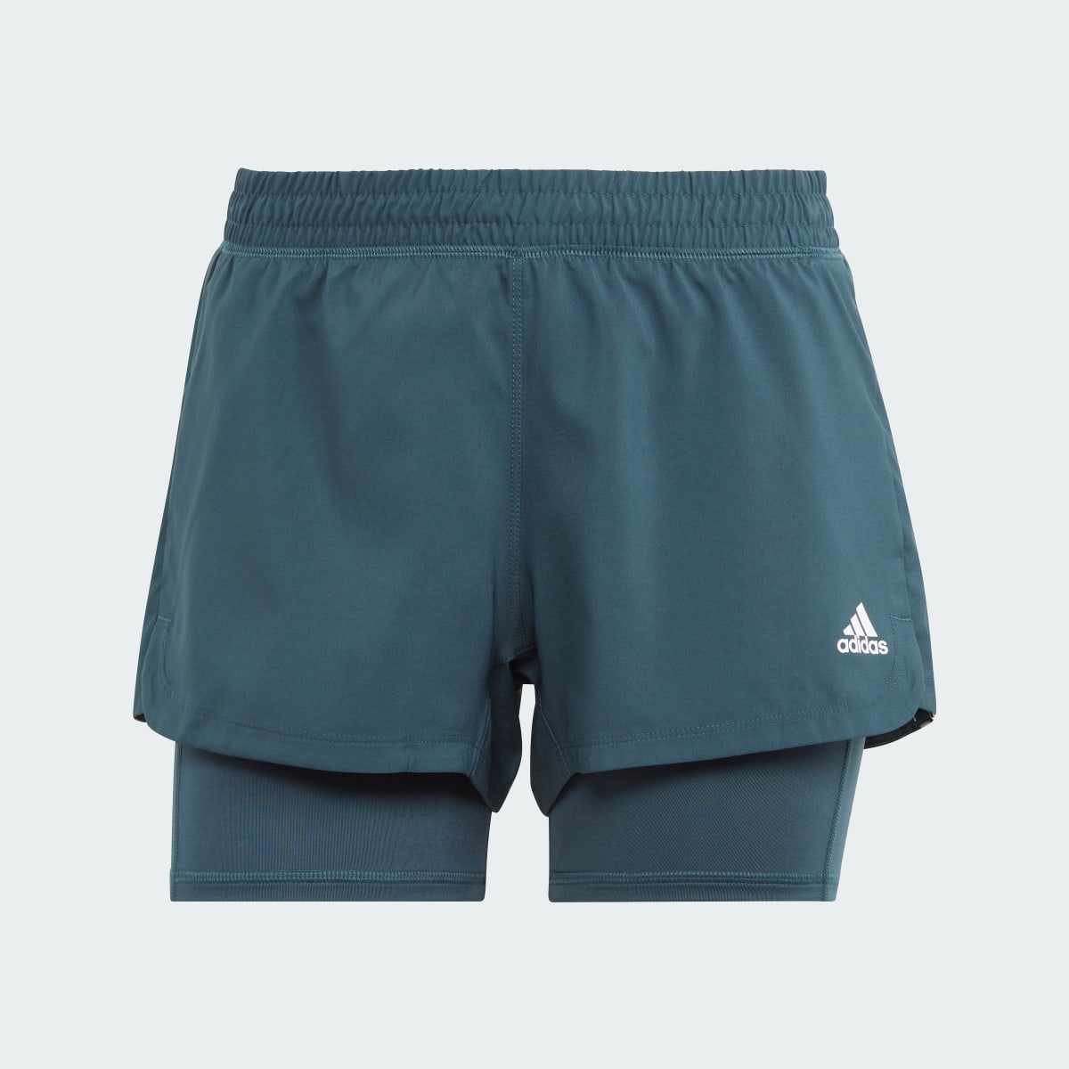Adidas Pacer 3-Stripes Woven Two-in-One Shorts. 4