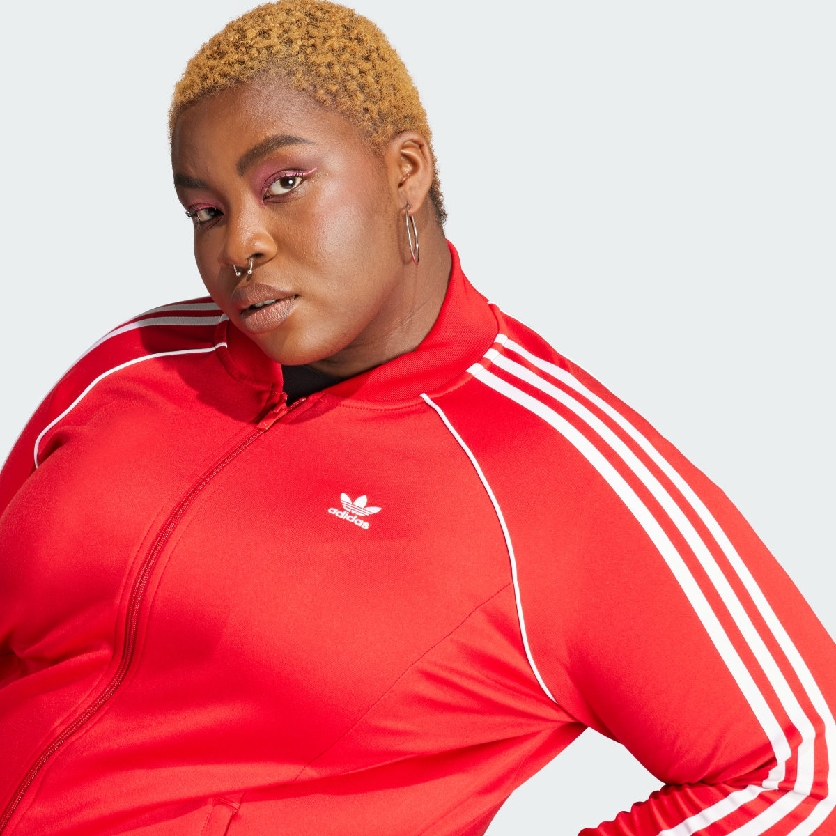 Adidas Adicolor Classics SST Track Top (Plus Size). 6