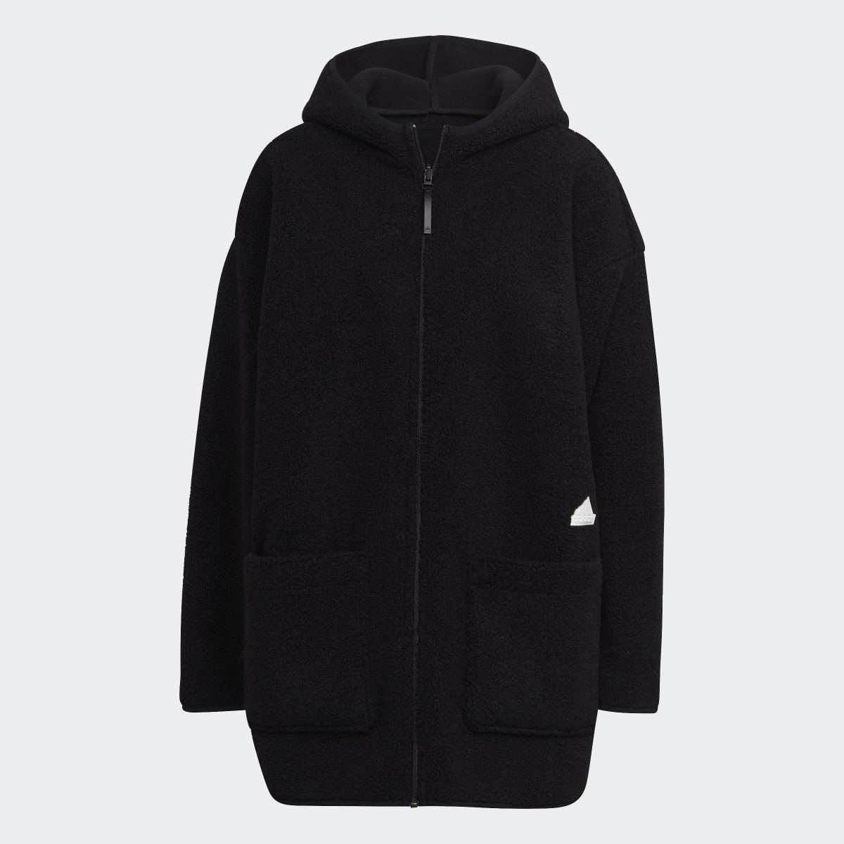 Adidas Polar Fleece Long Hooded Track Top. 6