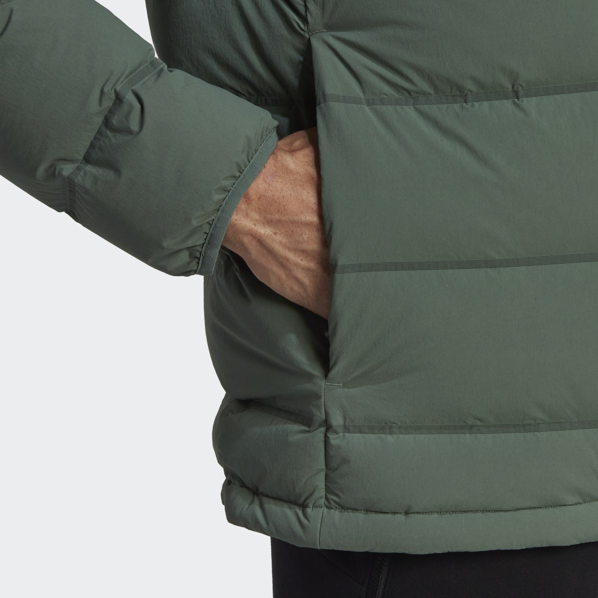 Adidas Helionic Stretch Hooded Down Jacket. 7