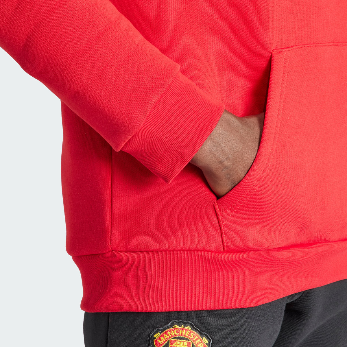 Adidas Camisola com Capuz Trefoil Essentials do Manchester United. 7