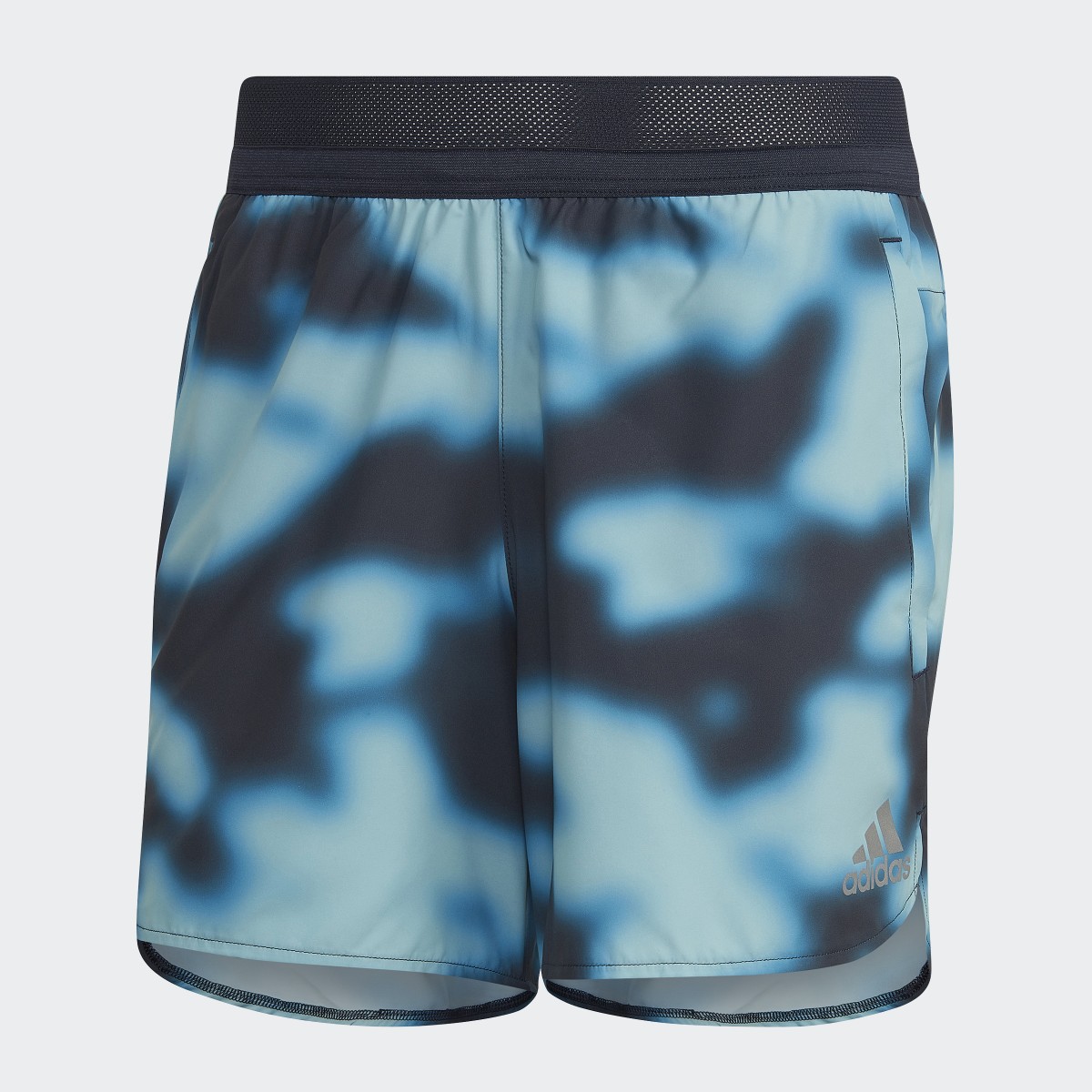 Adidas Run Icons Logo Graphic AOP Shorts. 4