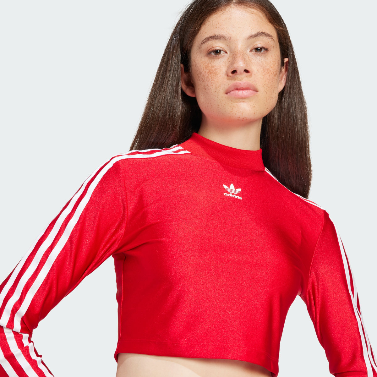 Adidas Koszulka 3-Stripes Cropped Long Sleeve. 6