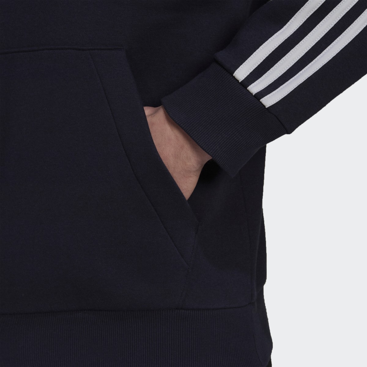 Adidas Camisola com Capuz Fleece 3-Stripes Essentials. 7