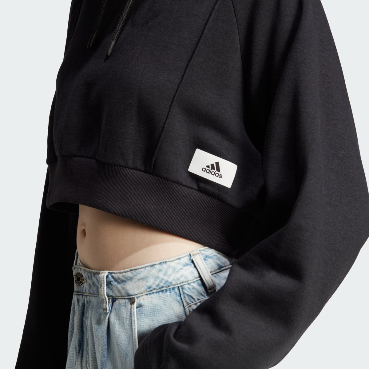 Adidas The Safe Place Crop Hoodie. 6