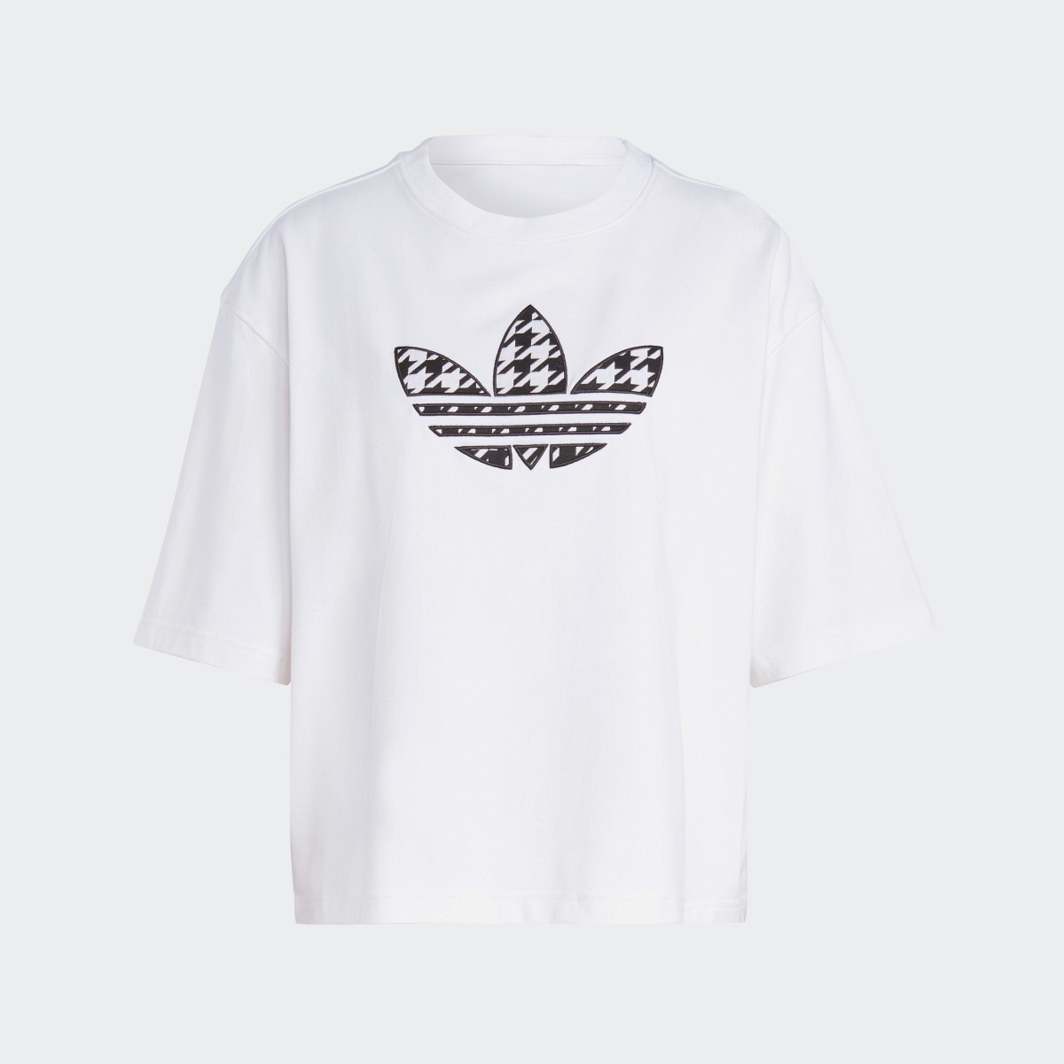 Adidas T-shirt avec Trèfle à motif pied-de-poule Originals. 5