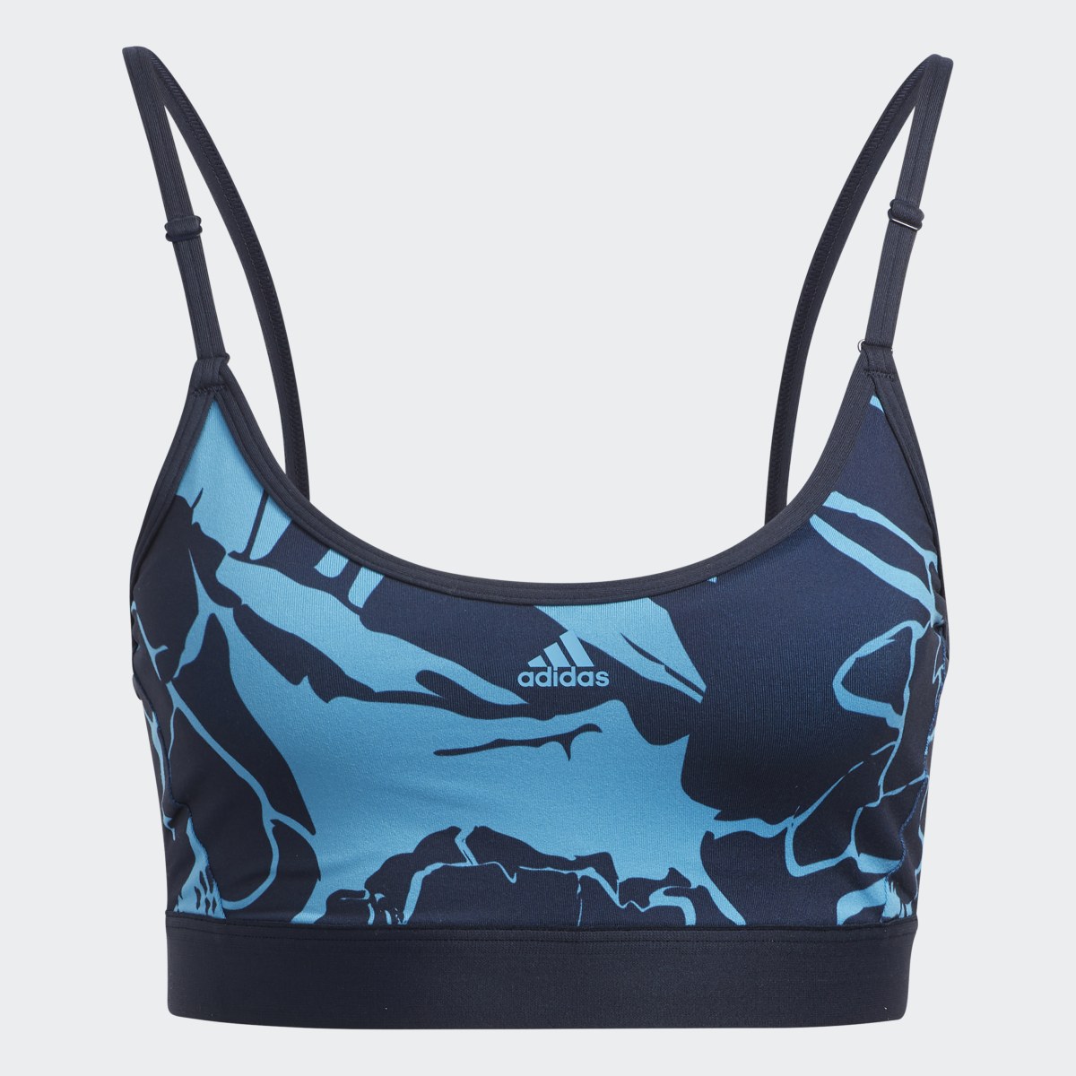 Adidas Reggiseno sportivo Light-Support Flower-Print. 5