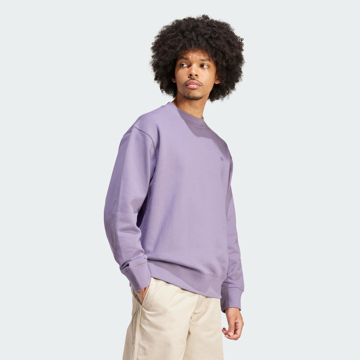 Adidas Adicolor Contempo Crew French Terry Sweatshirt. 4