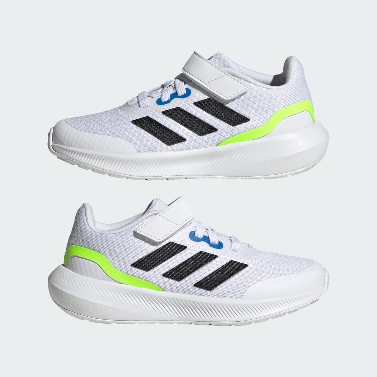 Adidas Chaussure à lacets élastiques et scratch RunFalcon 3.0. 8