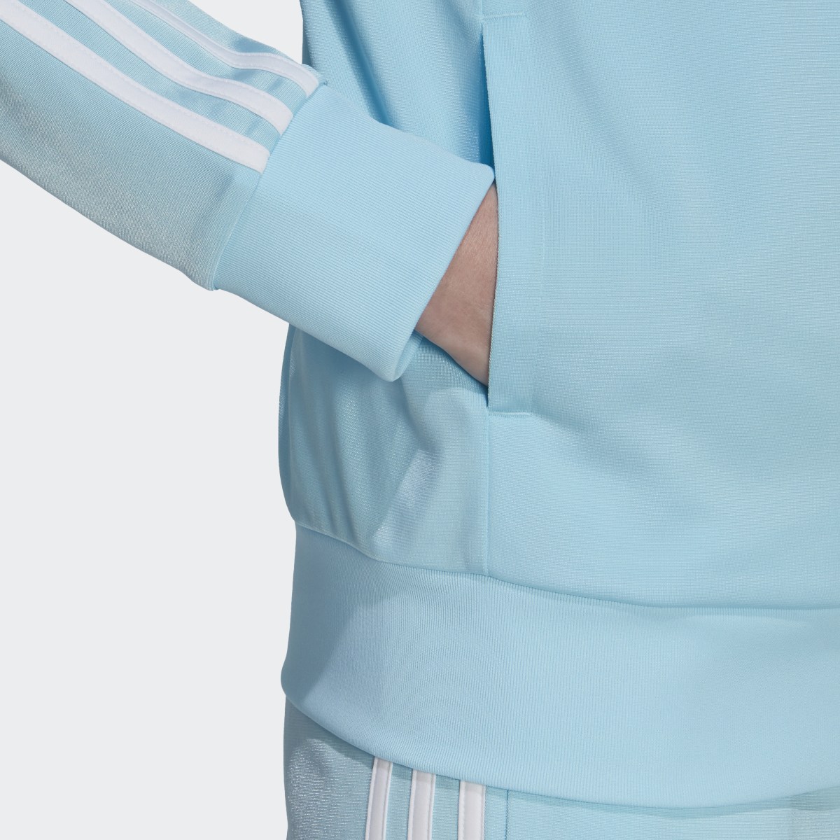 Adidas Primegreen Essentials Warm-Up Slim 3-Stripes Track Jacket. 7