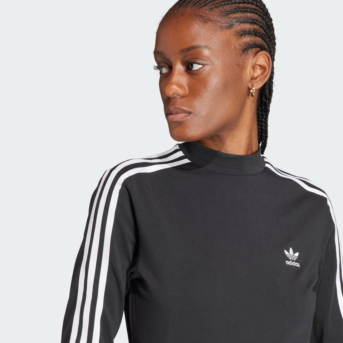 Adidas Adicolor Classics 3-Stripes High Neck Long-Sleeve Top. 6