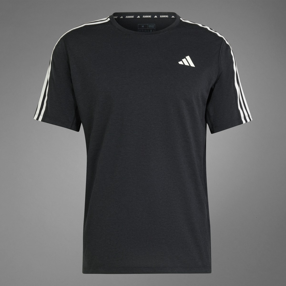 Adidas Own the Run 3-Stripes T-Shirt. 9