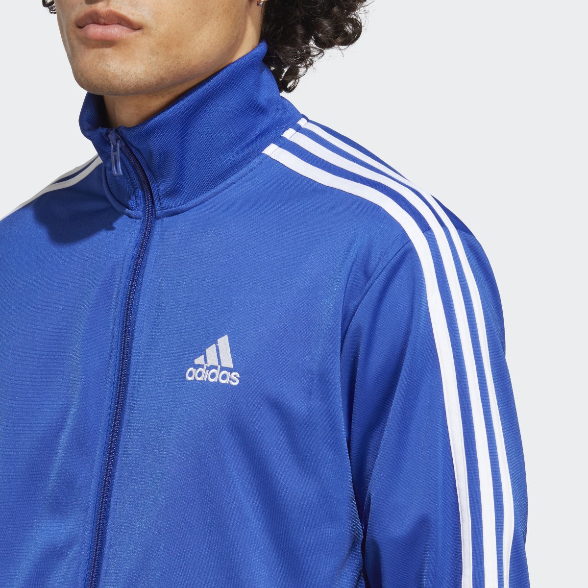 Adidas Basic 3-Streifen Tricot Trainingsanzug. 8