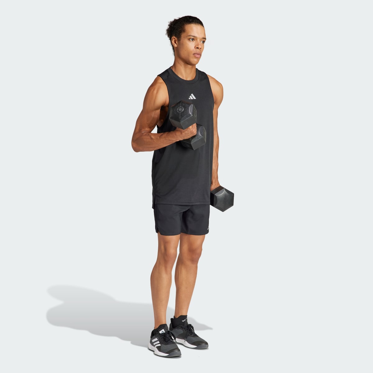 Adidas HIIT Workout 3-Stripes Tank Top. 4