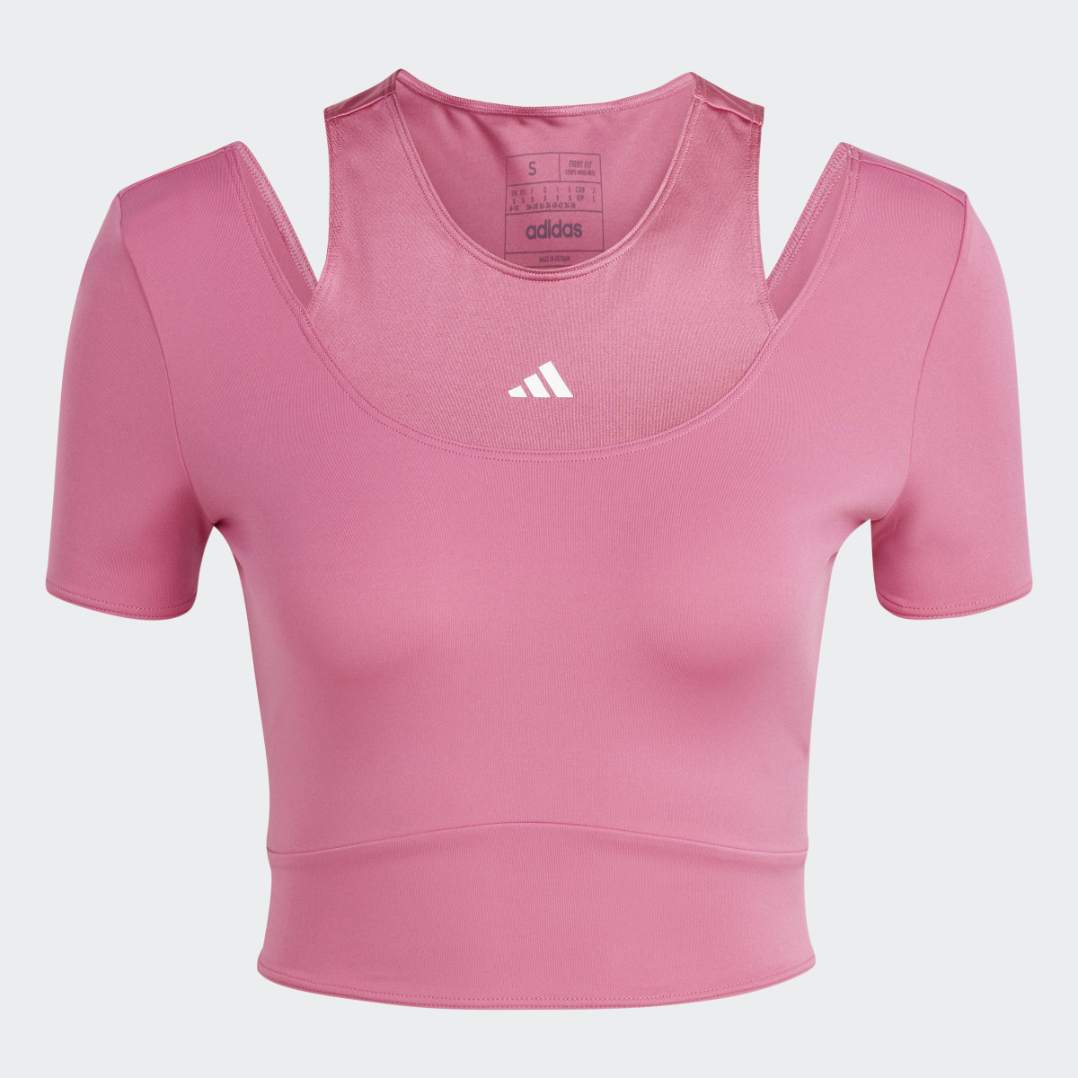 Adidas HIIT AEROREADY Crop Training T-Shirt. 5