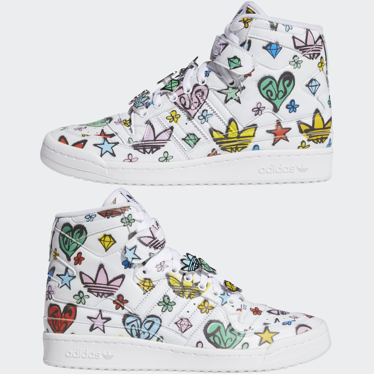 Adidas Jeremy Scott Forum 84 Hi Mono Shoes. 10