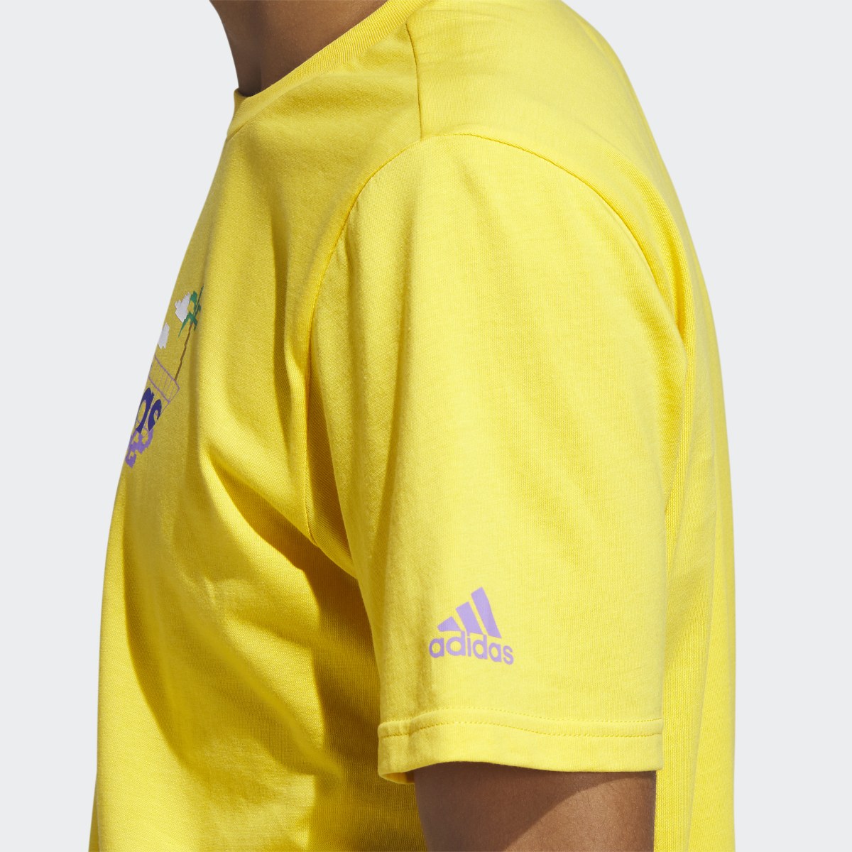 Adidas Linear Beach-Bit Short Sleeve Graphic Tee. 7