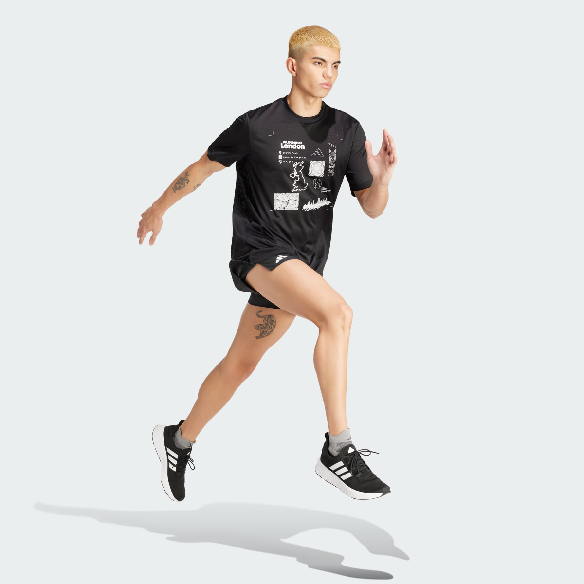Adidas T-shirt de Running City Series Adizero. 4