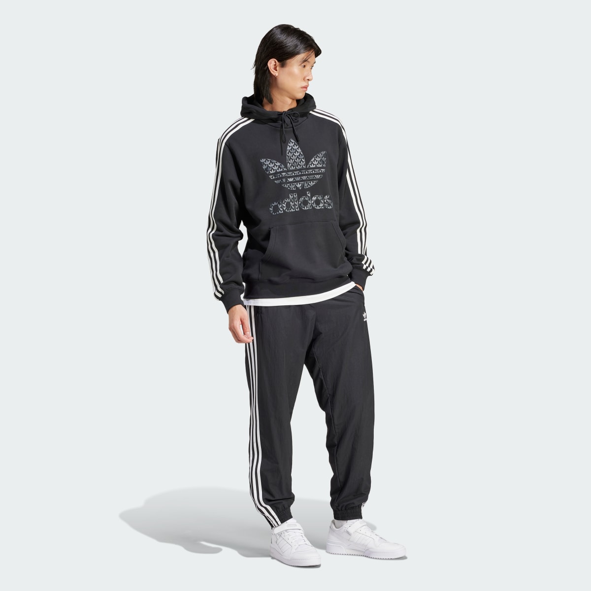 Adidas Classic Mono Graphic Hoodie. 4