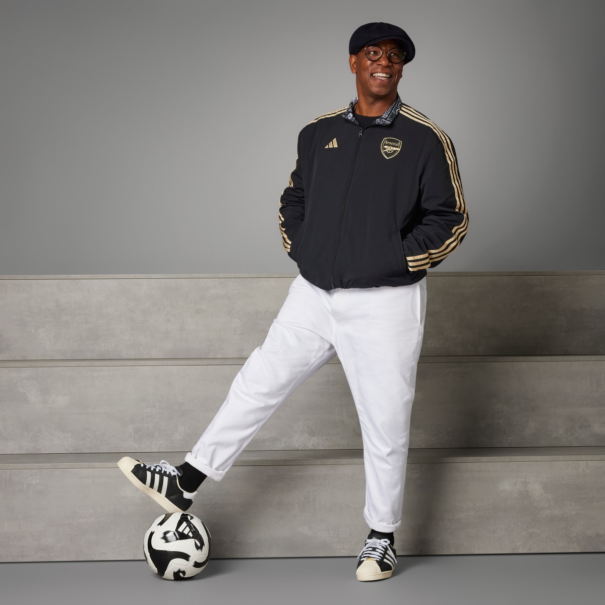 Adidas Bluza Arsenal Ian Wright Anthem. 4