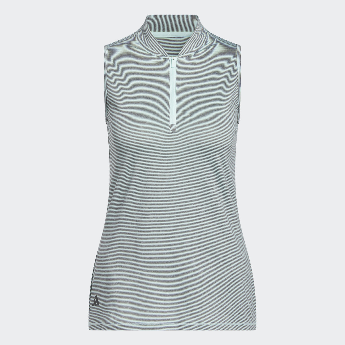Adidas Two-Color Ottoman Sleeveless Golf Polo Shirt. 5