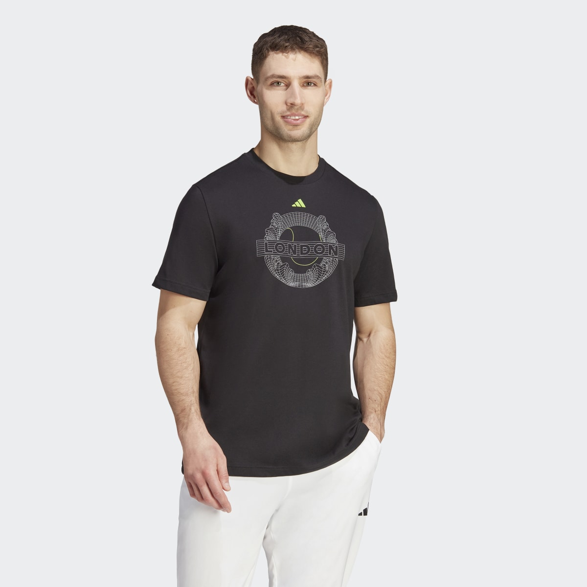Adidas T-shirt de tennis graphique AEROREADY. 4